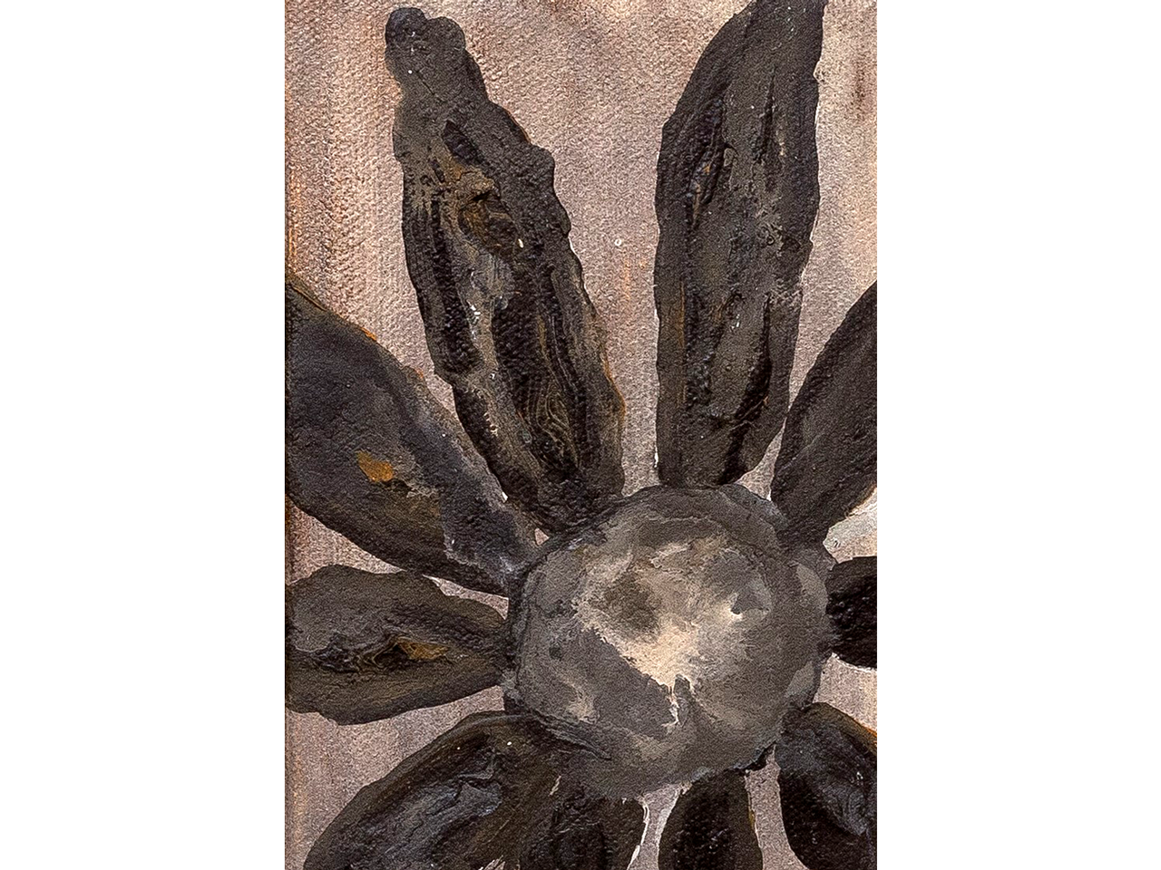 FLORES NEGRAS, 2010Acrylic on canvas15.24x10.16 cm